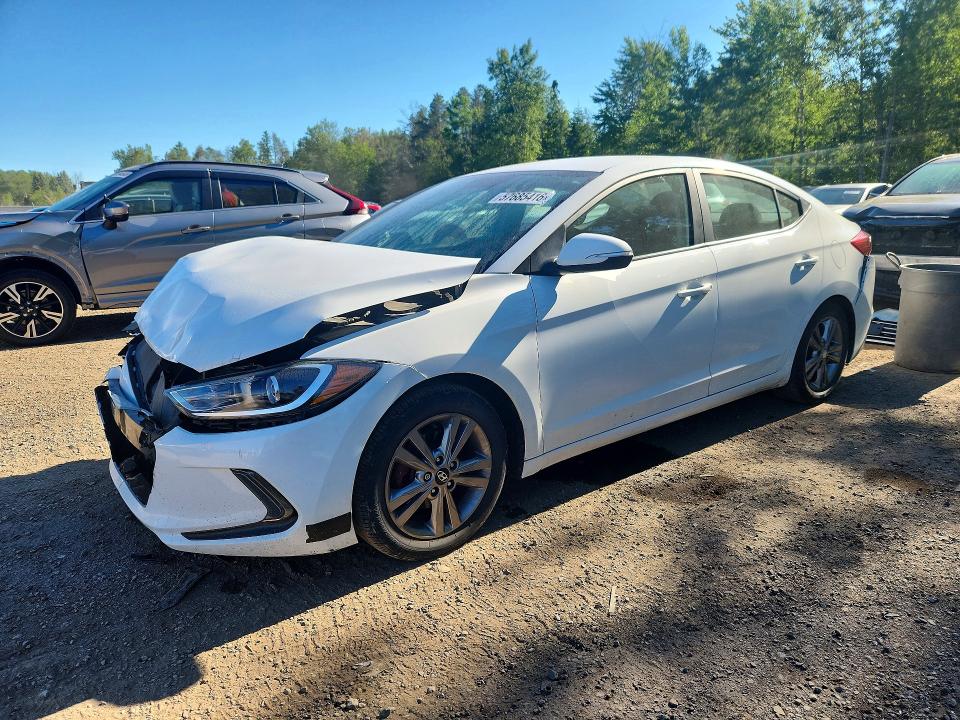 2017 Hyundai Elantra VIN KMHD84LF6HU209843 COPART salvage auction — FRONT END, On - Permit Salvage, sold $1,850 on 2026-07-14 (photo 1)