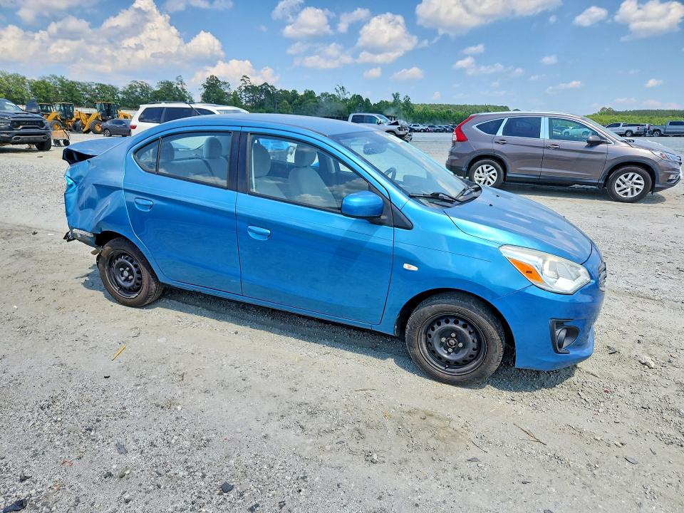 2017 Mitsubishi Mirage VIN ML32F3FJ7HHF14763 COPART salvage auction — REAR END, Ga - Cert Of Title-Salvage (P), sold $800 on 2026-07-08 (photo 4)