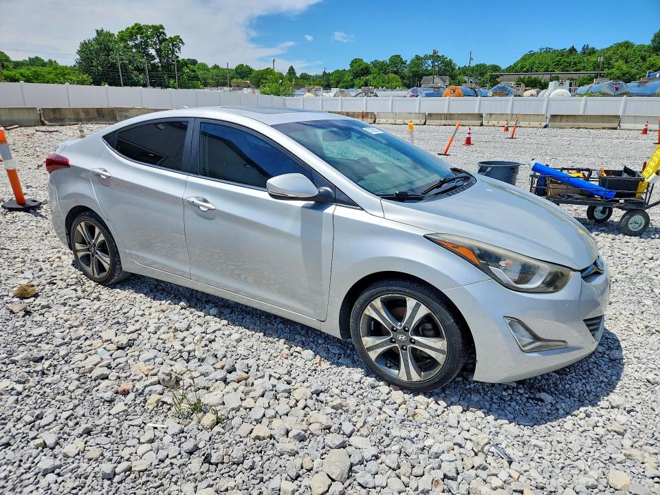 2015 Hyundai Elantra VIN KMHDH4AH6FU372235 COPART salvage auction — MECHANICAL, Oh - Certificate Of Title, sold $1,650 on 2026-07-24 (photo 4)