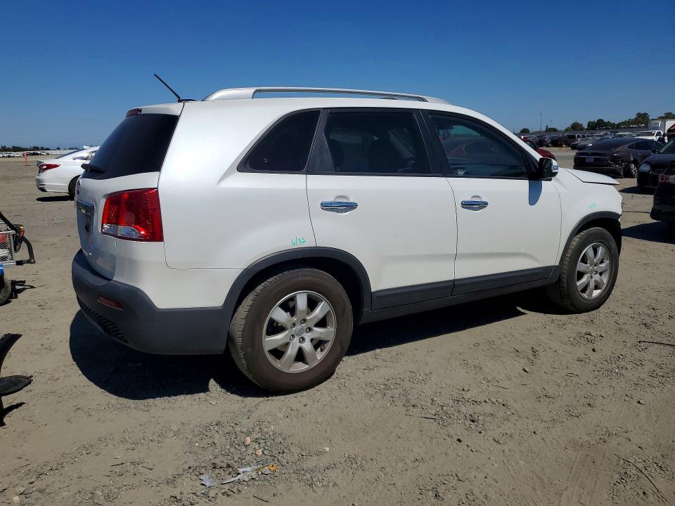 2012 Kia Sorento VIN 5XYKT4A27CG242709 COPART salvage auction — FRONT END, Ca - Salvage Certificate, sold $1,300 on 2026-07-07 (photo 3)