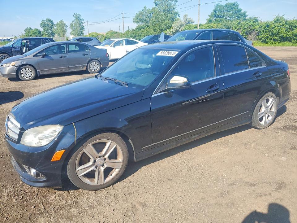 2009 Mercedes-benz C-klasse VIN WDDGF81X89F327057 COPART salvage auction — WATER/FLOOD, Qc - Irrecuperable, sold $650 on 2026-08-11 (photo 1)