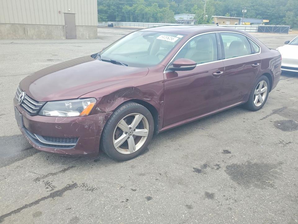 2012 Volkswagen Passat VIN 1VWBP7A34CC030589 COPART salvage auction — FRONT END, Ri - Salvage Certificate Of Title, sold $125 on 2026-07-28 (photo 1)