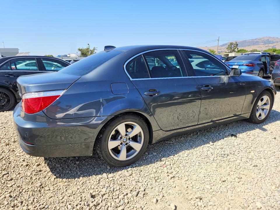 2008 BMW 5er VIN WBANU53528C114314 COPART salvage auction — SIDE, CA - SALVAGE CERTIFICATE, sold $60 on 2026-07-28 (photo 3)