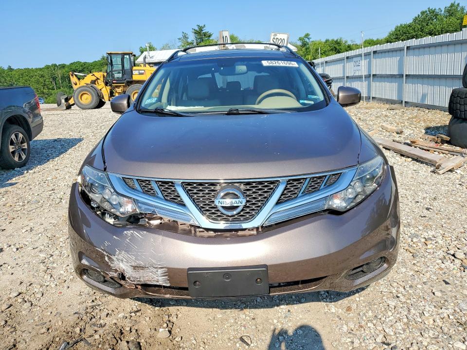 2012 Nissan Murano VIN JN8AZ1MW1CW219666 COPART salvage auction — FRONT END, MA - CERT OF TITLE-RECONSTRCTD COLL, sold $375 on 2026-07-22 (photo 5)