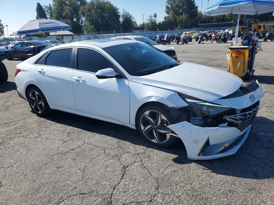 2021 Hyundai VIN 5NPLN4AG3MH027848 COPART salvage auction — FRONT END, Ca - Salvage Certificate, sold $4,800 on 2026-07-31 (photo 4)