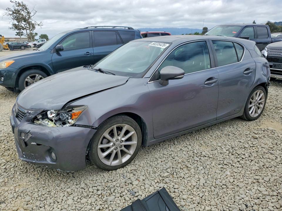 2012 Lexus Ct VIN JTHKD5BH0C2099942 COPART salvage auction — REAR END, Ca - Salvage Certificate, sold $1,650 on 2026-07-09 (photo 1)
