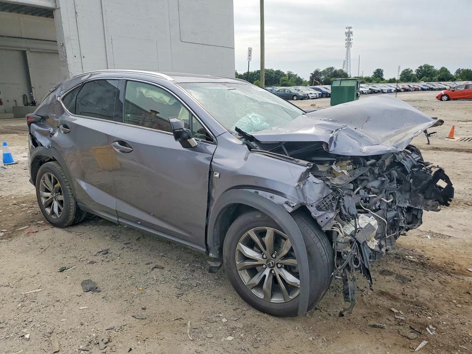 2019 Lexus Nx VIN JTJYARBZ5K2152392 COPART salvage auction — FRONT END, VA - CERT OF TITLE - SALVAGE, sold $2,950 on 2026-07-08 (photo 4)