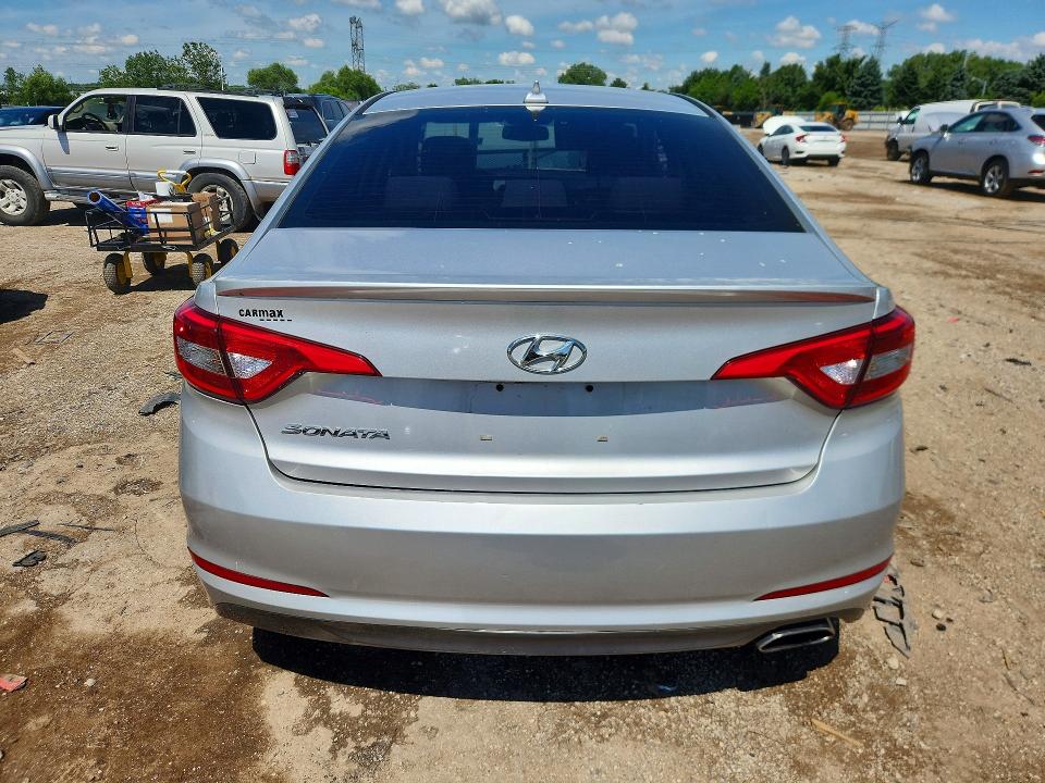 2015 Hyundai Sonata VIN 5NPE24AF9FH160013 COPART salvage auction — FRONT END, Il - Salvage Certificate, sold $275 on 2026-07-28 (photo 6)