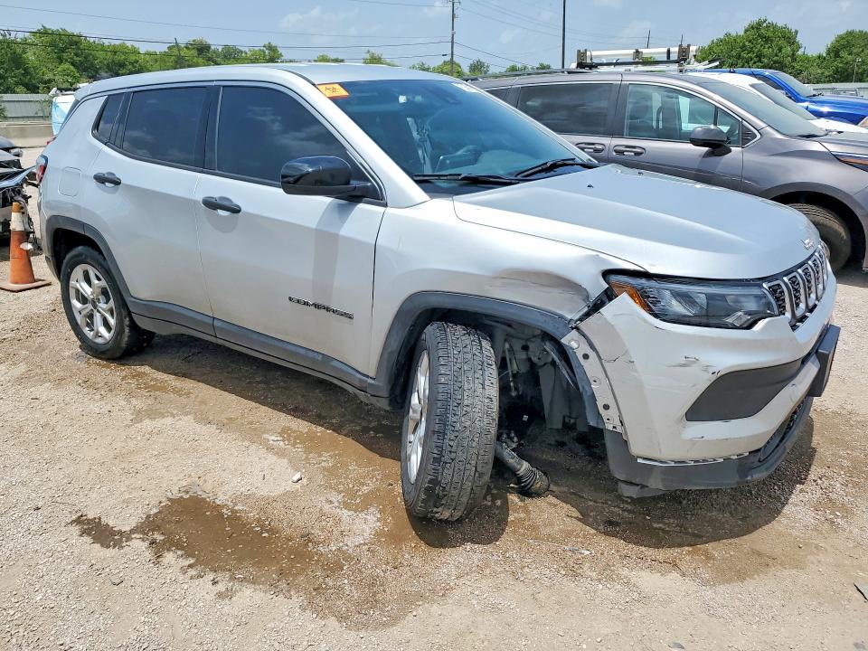 2025 Jeep Compass VIN 3C4NJDAN0ST586208 COPART salvage auction — FRONT END, Tx - Certificate Of Title, sold $8,600 on 2026-07-28 (photo 4)