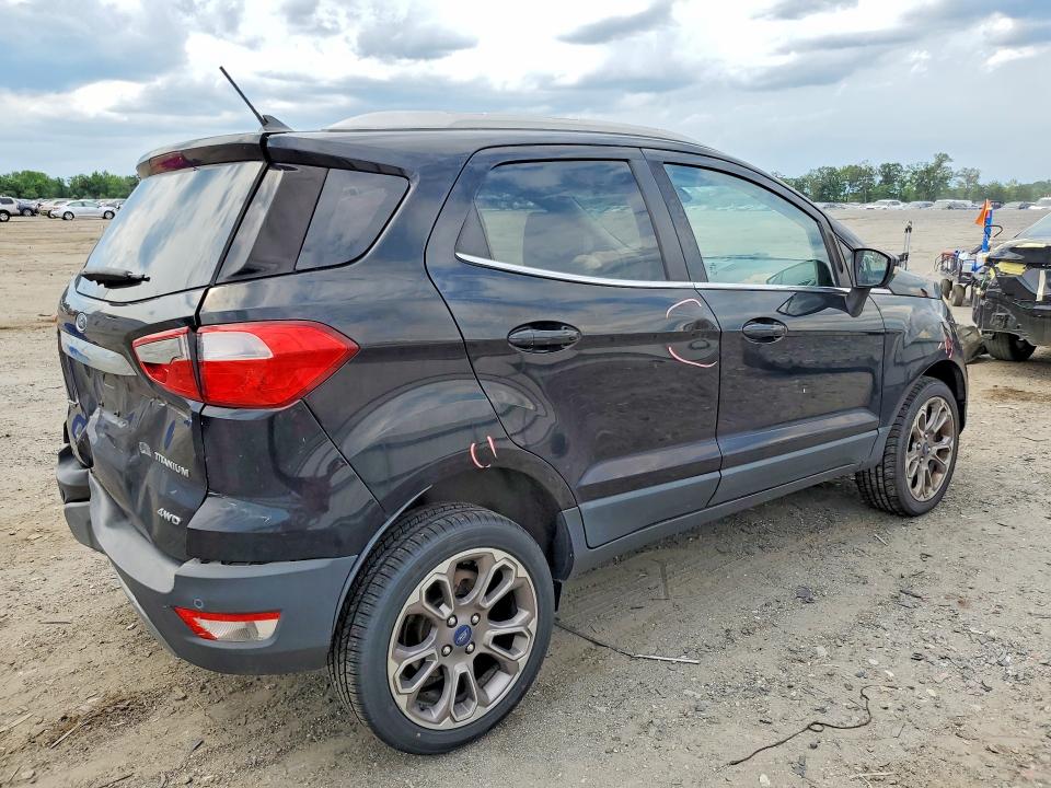 2018 Ford Ecosport VIN MAJ6P1WL0JC201559 COPART salvage auction — REAR END, Va - Certificate Of Title, sold $575 on 2026-07-08 (photo 3)