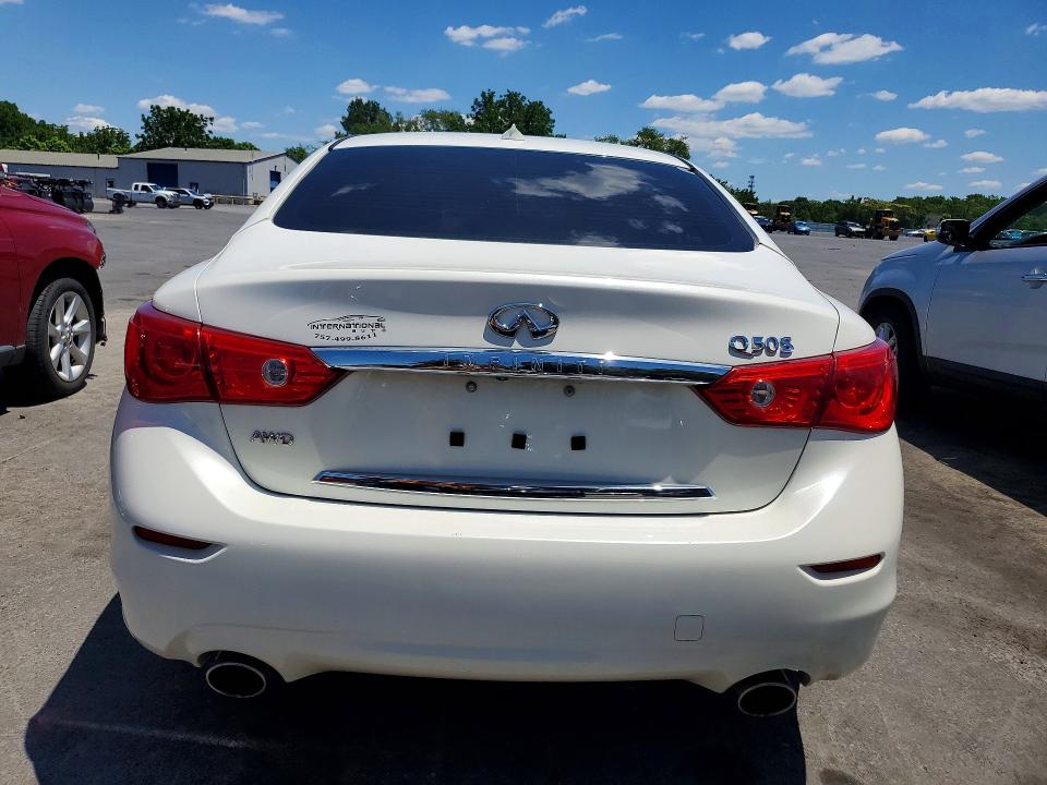 2016 Infiniti Q50 VIN JN1EV7AR7GM343312 COPART salvage auction — MINOR DENT/SCRATCHES, Va - Certificate Of Title, sold $5,800 on 2026-07-14 (photo 6)