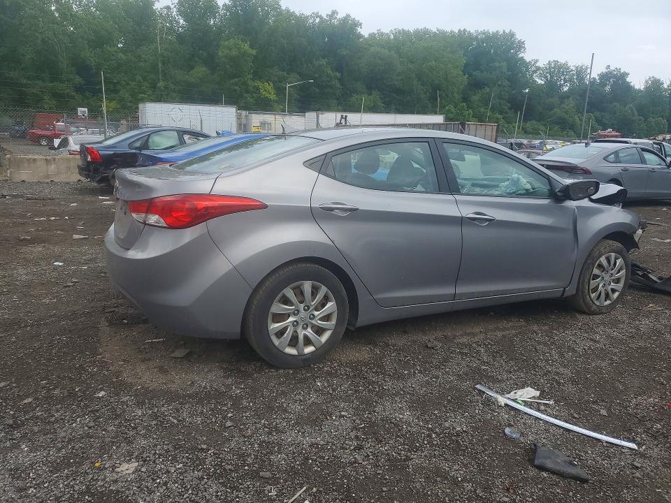 2012 Hyundai Elantra VIN KMHDH4AE0CU398833 COPART salvage auction — VANDALISM, Md - Certificate Of Title, sold $375 on 2026-07-23 (photo 3)