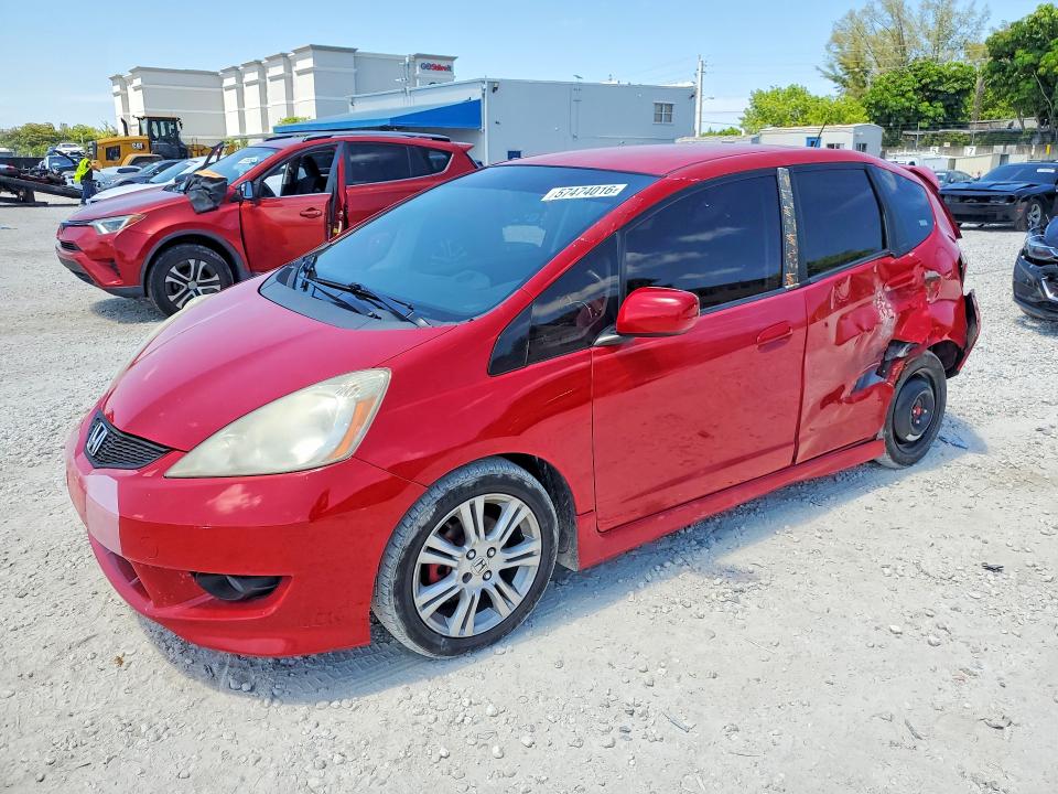 2009 Honda Fit VIN JHMGE88679S058453 COPART salvage auction — REAR END, Fl - Cert Of Title Slvg Rebuildable, sold $600 on 2026-07-10 (photo 1)