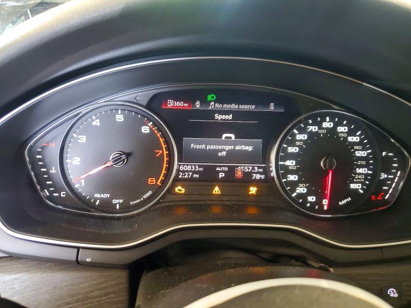 2021 Audi VIN WAUABAF42MA078355 COPART salvage auction — SIDE, MN - CERT OF TITLE-SALVAGE, sold $250 on 2026-07-21 (photo 9)