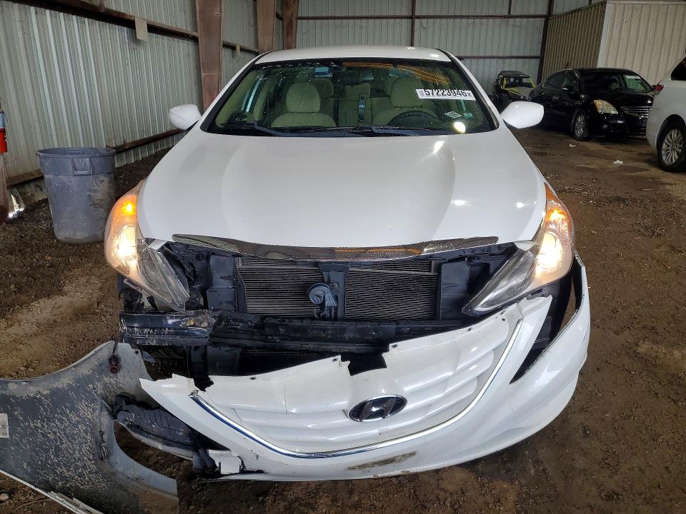 2013 Hyundai Sonata VIN 5NPEB4ACXDH737330 COPART salvage auction — FRONT END, Tx - Salvage Vehicle Title, sold $1,300 on 2026-07-20 (photo 5)
