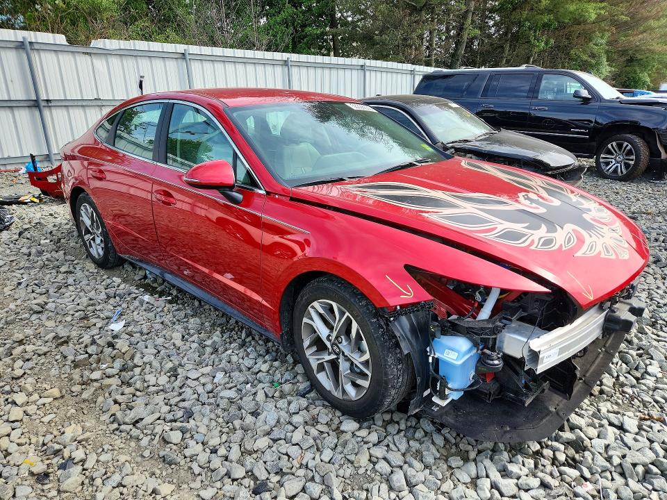 2021 Hyundai Sonata VIN 5NPEL4JA6MH092560 COPART salvage auction — FRONT END, Nj - Cert Of Title-Salvage, sold $2,850 on 2026-07-13 (photo 4)