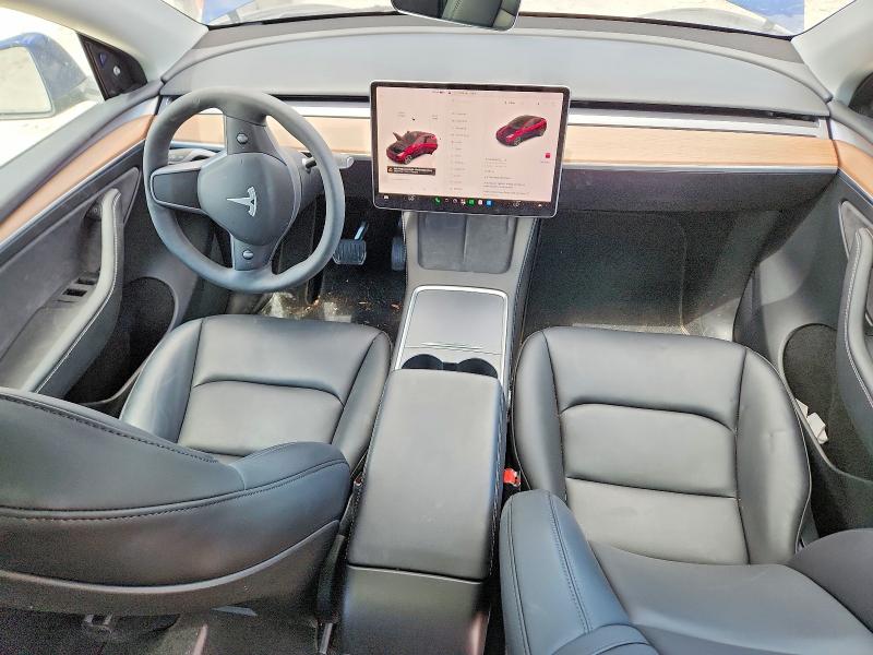 2024 Tesla Model y VIN 7SAYGAEEXRF115490 COPART salvage auction — SIDE, TX - SALVAGE VEHICLE TITLE (P), sold $13,700 on 2026-07-16 (photo 8)