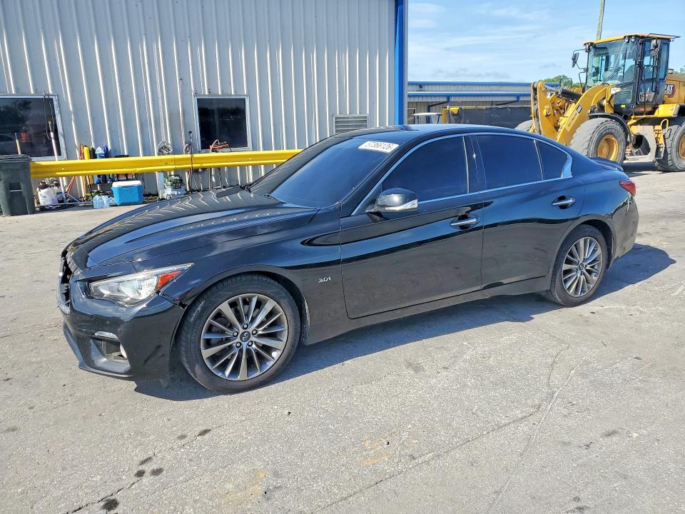 2018 Infiniti Q50 VIN JN1EV7AR4JM440619 COPART salvage auction — FRONT END, Fl - Cert Of Title Slvg Rebuildable, sold $15 on 2026-07-30 (photo 1)