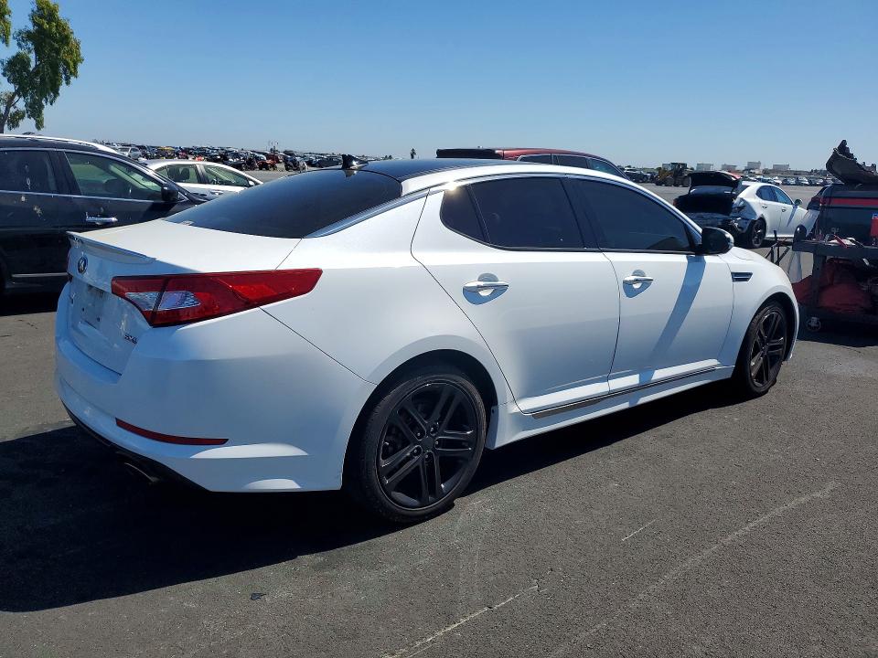 2013 Kia VIN 5XXGR4A61DG234103 COPART salvage auction — FRONT END, Ca - Salvage Certificate, sold $1,950 on 2026-07-13 (photo 3)