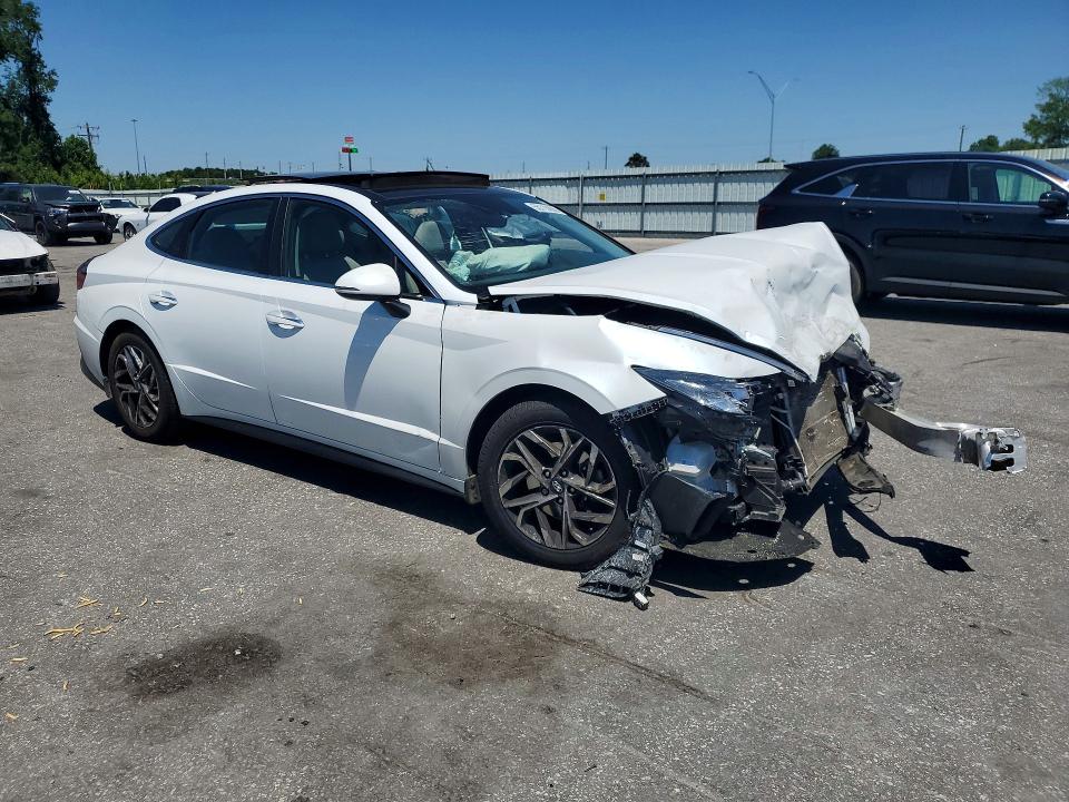 2021 Hyundai Sonata VIN 5NPEF4JA8MH078344 COPART salvage auction — FRONT END, Nc - Salvage Certificate Of Title, sold $1,750 on 2026-07-16 (photo 4)