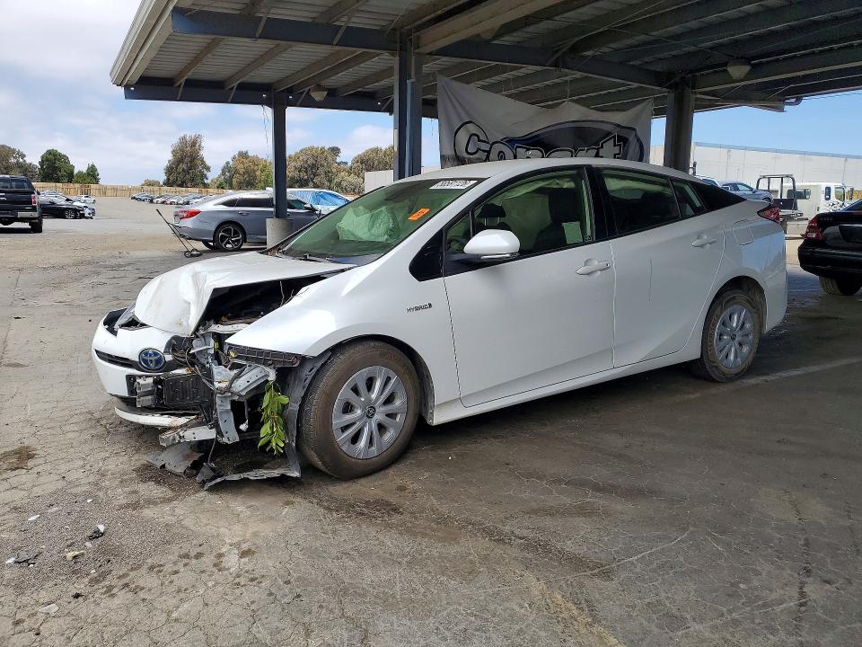2021 Toyota Prius VIN JTDKAMFU6M3151601 COPART salvage auction — FRONT END, Ca - Salvage Certificate, sold $2,550 on 2026-07-07 (photo 1)
