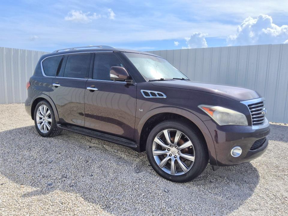 2014 Infiniti Qx80 VIN JN8AZ2NF3E9552733 COPART salvage auction — MECHANICAL, FL - CERTIFICATE OF TITLE, sold $425 on 2026-07-16 (photo 4)