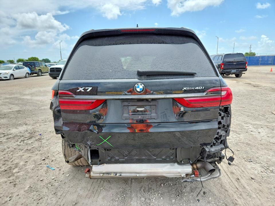 2022 BMW X7 VIN 5UXCW2C05N9J59746 COPART salvage auction — REAR END, Fl - Cert Of Title Slvg Rebuildable, sold $35,000 on 2026-07-08 (photo 6)