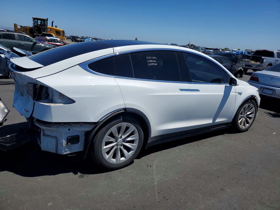 2016 Tesla Model x VIN 5YJXCAE23GF003279 COPART salvage auction — REAR END, Ca - Salvage Certificate, sold $5,600 on 2026-07-13 (photo 3)