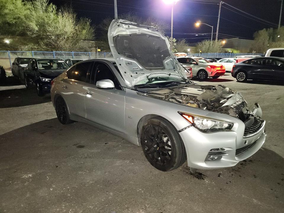2016 Infiniti Q50 VIN JN1CV7AP7GM202231 COPART salvage auction — FRONT END, Nv - Salvage Title, sold $550 on 2026-07-16 (photo 4)