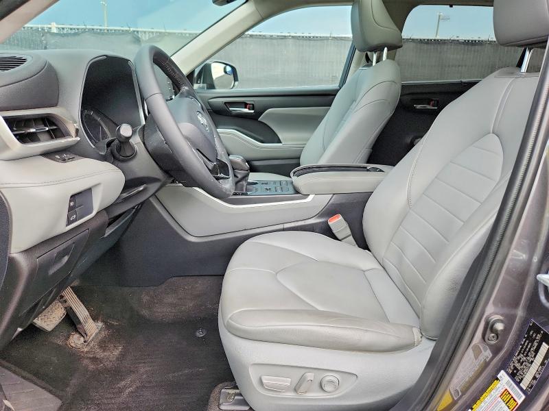 2021 Toyota Highlander VIN 5TDGZRBH2MS547964 COPART salvage auction — MINOR DENT/SCRATCHES, Fl - Certificate Of Title, sold $19,700 on 2026-07-09 (photo 7)