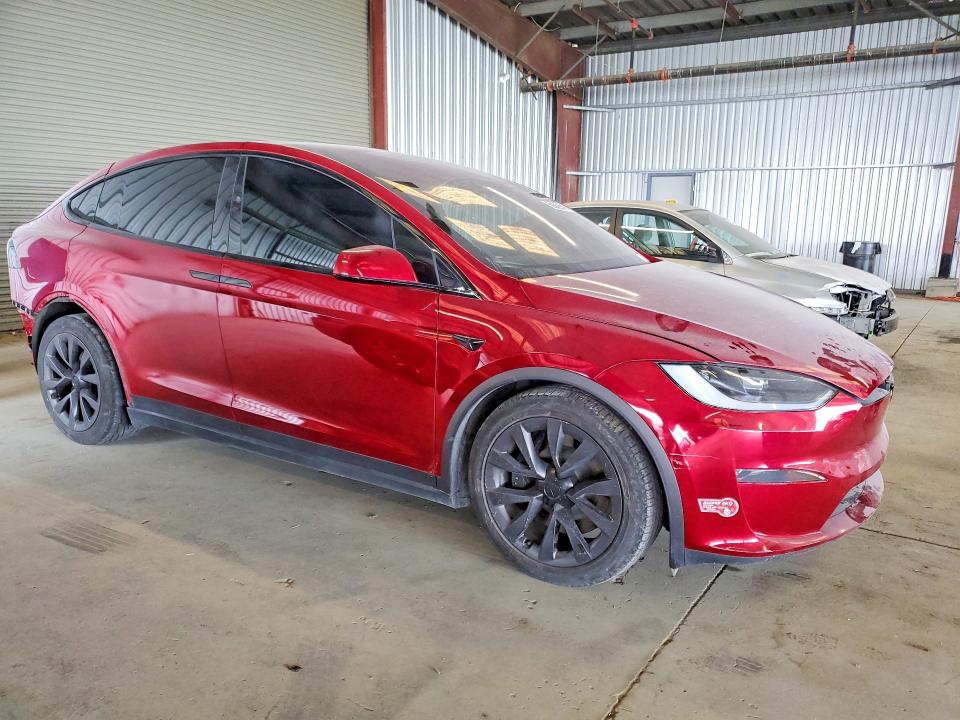 2023 Tesla Model x VIN 7SAXCBE50PF419521 COPART salvage auction — REAR END, CA - SALVAGE CERTIFICATE, sold $29,750 on 2026-07-13 (photo 4)