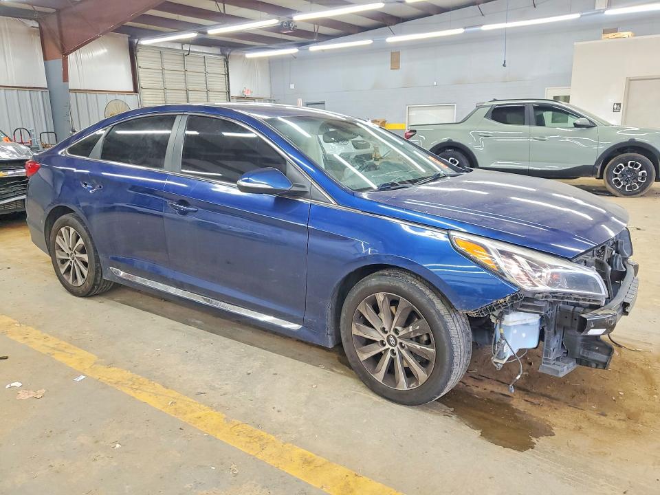 2017 Hyundai Sonata VIN 5NPE34AF2HH556039 COPART salvage auction — FRONT END, Nc - Salvage Certificate Of Title, sold $175 on 2026-07-29 (photo 4)
