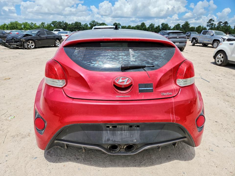 2016 Hyundai Veloster VIN KMHTC6AE7GU260959 COPART salvage auction — FRONT END, Tx - Certificate Of Title (P), sold $1,950 on 2026-07-28 (photo 6)