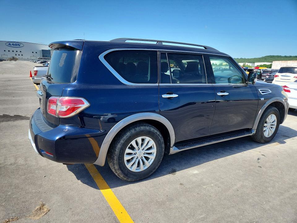 2018 Nissan Armada VIN JN8AY2NC2J9550152 COPART salvage auction — HAIL, Ok - Certificate Of Title (P), sold $5,700 on 2026-07-15 (photo 3)