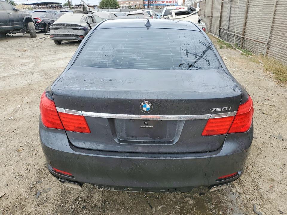 2011 BMW 7 series VIN WBAKC6C54BC394238 COPART salvage auction — MINOR DENT/SCRATCHES, Ca - Dis/Dlr/Exp App For Dup Clean, sold $475 on 2026-07-20 (photo 6)