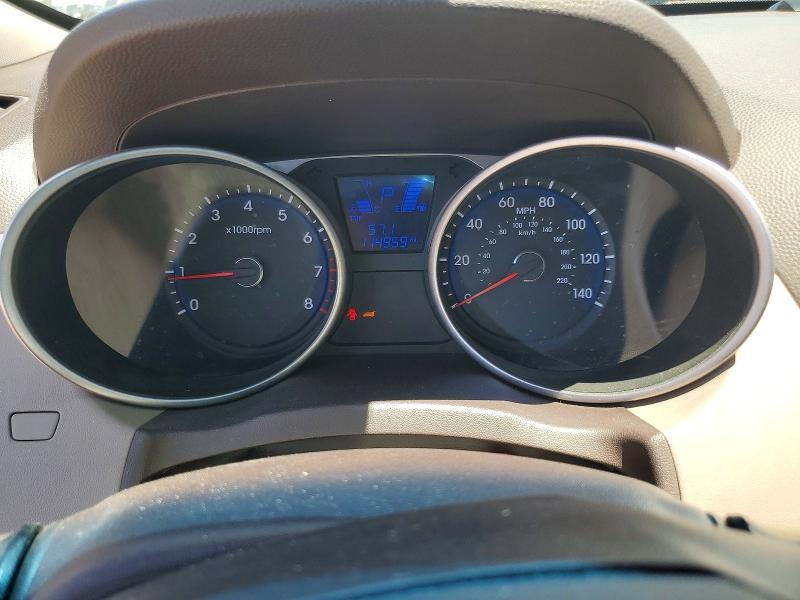 2014 Hyundai Tucson VIN KM8JU3AG9EU931923 COPART salvage auction — FRONT END, Az - Cert Of Title - Salvage, sold $1,700 on 2026-07-06 (photo 9)