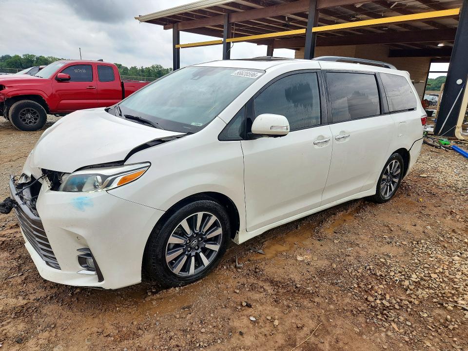 2019 Toyota Sienna VIN 5TDYZ3DC8KS994458 COPART salvage auction — FRONT END, Al - Cert Of Title-Salvage Title, sold $8,200 on 2026-07-15 (photo 1)