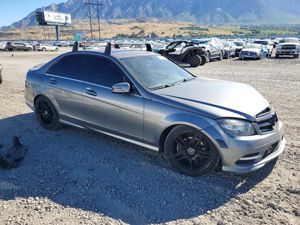 2011 Mercedes-benz C class VIN WDDGF8BB4BR140776 COPART salvage auction — FRONT END, Ut - Salvage Certificate, sold $150 on 2026-07-20 (photo 4)