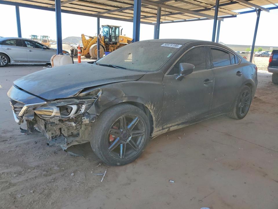 2016 Mazda 6 VIN JM1GJ1U51G1442068 COPART salvage auction — FRONT END, Az - Cert Of Title - Salvage, sold $575 on 2026-07-14 (photo 1)