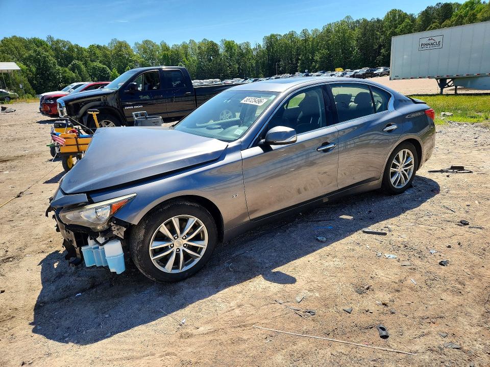 2015 Infiniti VIN JN1BV7ARXFM417758 COPART salvage auction — FRONT END, Va - Cert Of Title - Salvage, sold $1,150 on 2026-07-20 (photo 1)