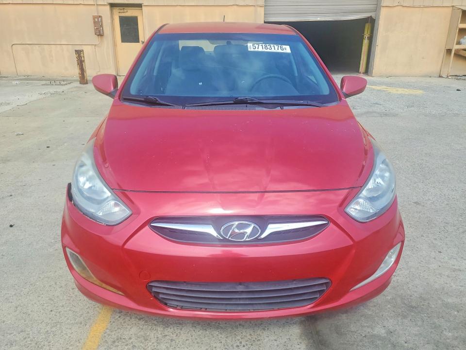 2012 Hyundai Accent VIN KMHCU4AE7CU162168 COPART salvage auction — REAR END, Sc - Cert Of Title-Salvage, sold $700 on 2026-07-24 (photo 5)