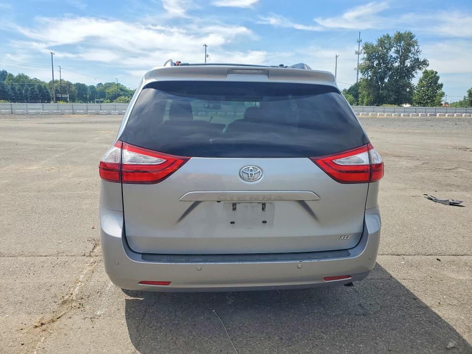 2017 Toyota Sienna VIN 5TDYZ3DC5HS850438 COPART salvage auction — FRONT END, Or - Salvage Title Certificate, sold $8,300 on 2026-07-20 (photo 6)