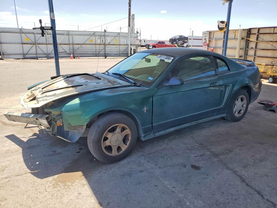 2000 Ford Mustang VIN 1FAFP4043YF164955 COPART salvage auction — FRONT END, Tx - Salvage Vehicle Title, sold $350 on 2026-07-10 (photo 1)