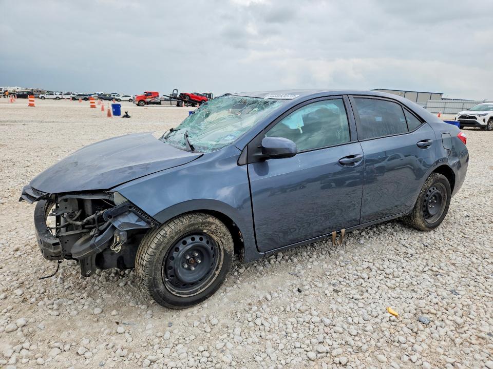 2016 Toyota Corolla VIN 2T1BURHE0GC619540 COPART salvage auction — SIDE, TX - SALVAGE VEHICLE TITLE (P), sold $950 on 2026-07-09 (photo 1)