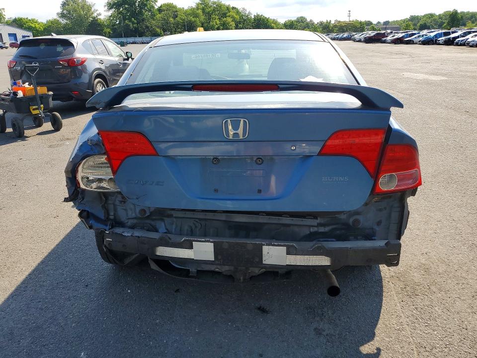2007 Honda Civic VIN 1HGFA16897L055602 COPART salvage auction — REAR END, Nj - Cert Of Title-Salvage, sold $625 on 2026-07-02 (photo 6)