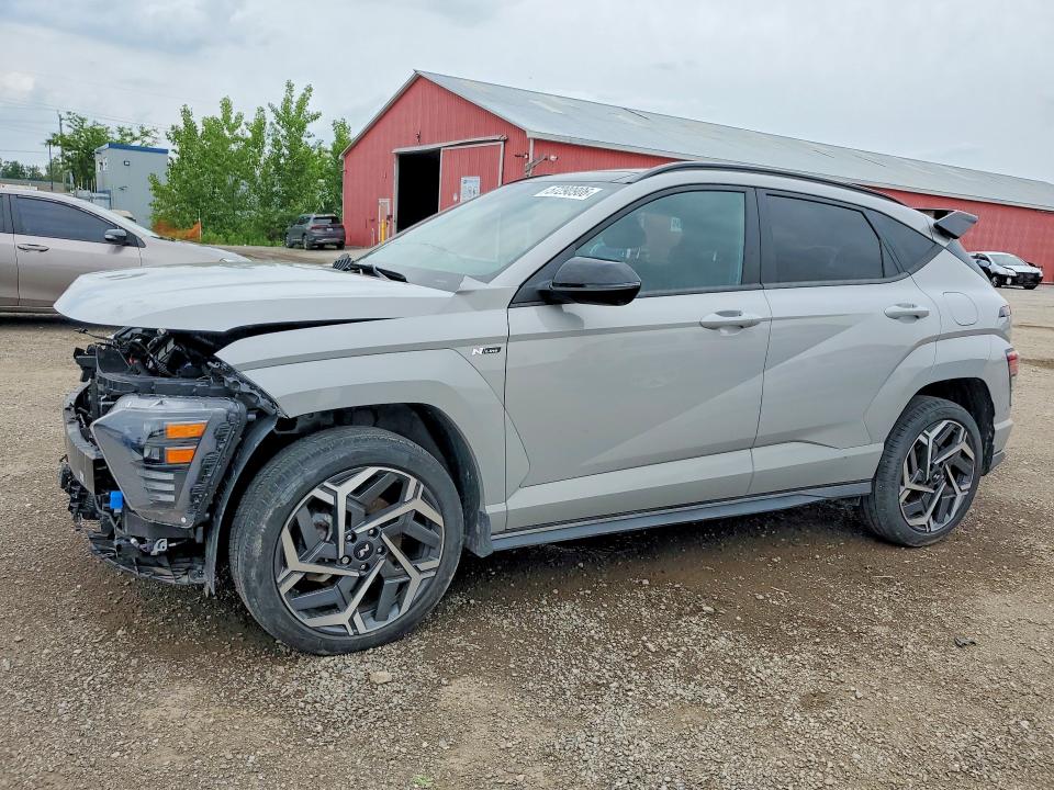 2024 Hyundai Kona VIN KM8HECA39RU038536 COPART salvage auction — FRONT END, On - Permit Salvage, sold $7,700 on 2026-07-28 (photo 1)
