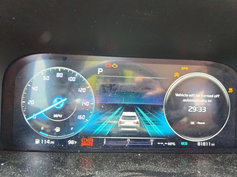 2022 Kia Sorento VIN 5XYRKDLF3NG074054 COPART salvage auction — FRONT END, VA - CERT OF TITLE - SALVAGE, sold $8,000 on 2026-07-28 (photo 9)