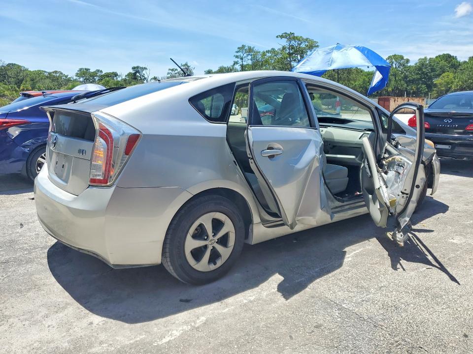2014 Toyota Prius VIN JTDKN3DU5E1816213 COPART salvage auction — SIDE, Fl - Cert Of Title Slvg Rebuildable, sold $1,500 on 2026-07-15 (photo 3)