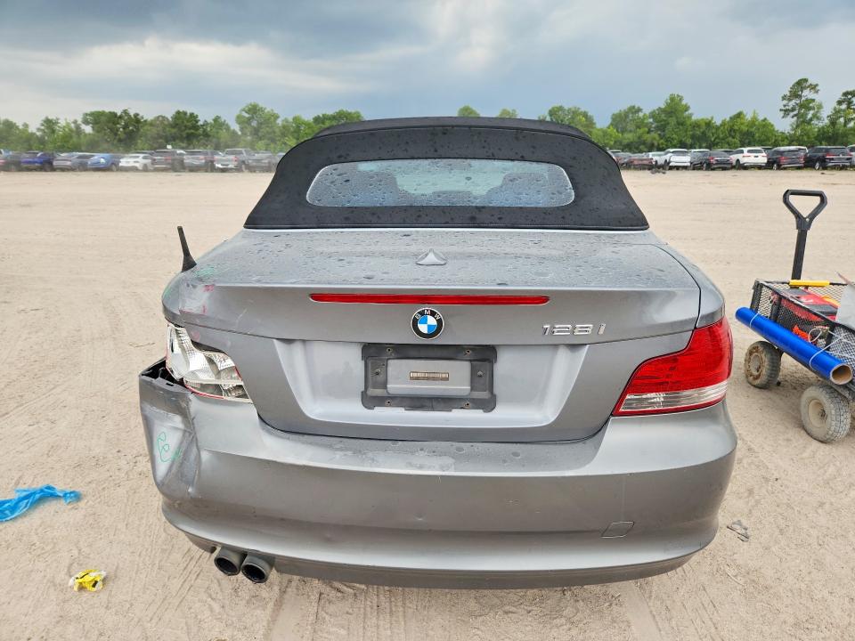 2011 BMW 1 series VIN WBAUN1C51BVH83299 COPART salvage auction — REAR END, TX - SALVAGE VEHICLE TITLE, sold $925 on 2026-07-24 (photo 6)