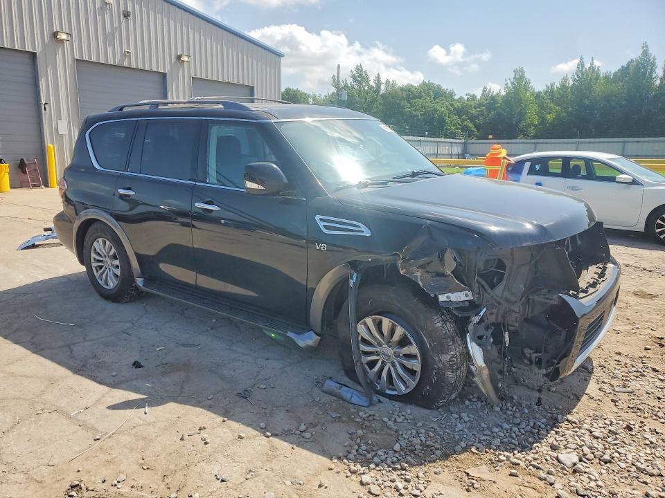 2018 Nissan Armada VIN JN8AY2ND2J9056124 COPART salvage auction — FRONT END, Tn - Salvage Certificate, sold $3,950 on 2026-07-09 (photo 4)
